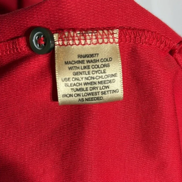 Men’s 2XLT short sleeved polo shirt red The Foundery - Picture 4 of 5